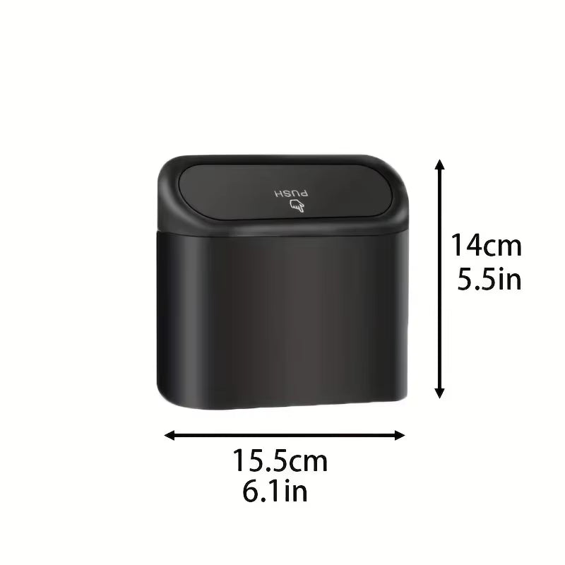 3Pcs Car Trash Can (With Lid) Contains 60 (300) Garbage Bags, Small Car Trash Can, Leak-Proof Mini Car Accessories