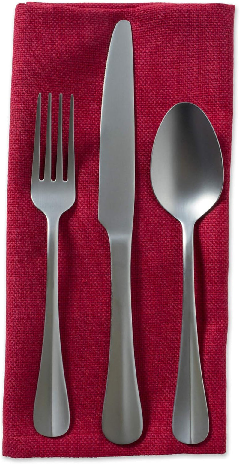 Variegated Tabletop Collection, Napkin Set, 20X20, Tango Red, 6 Piece