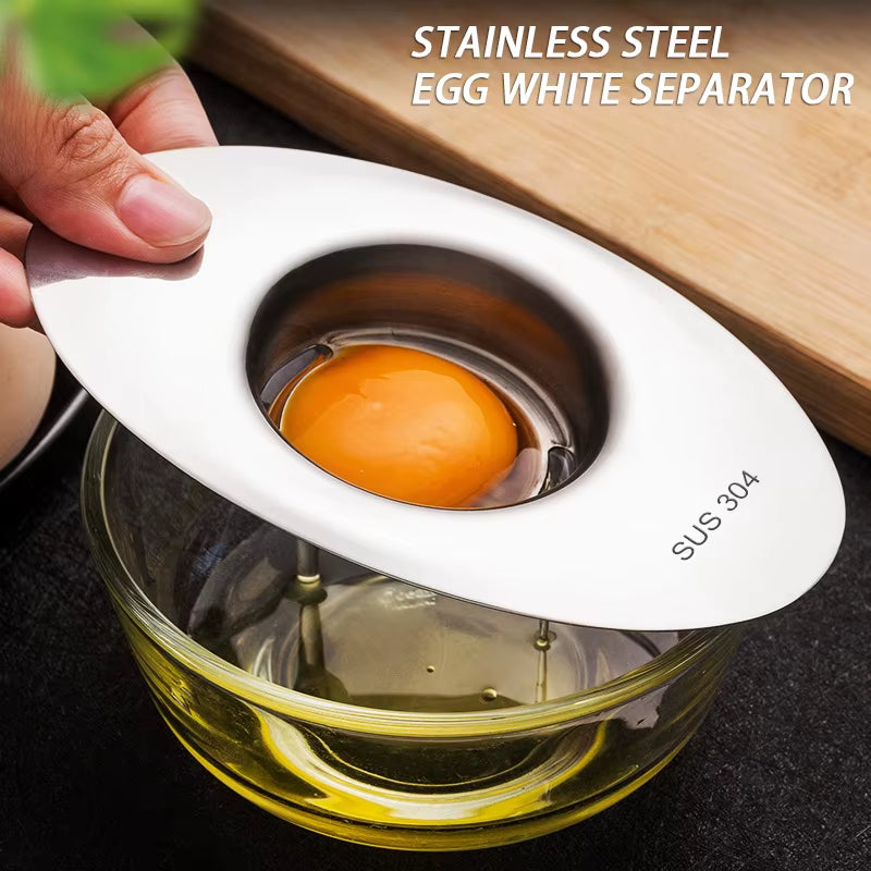 Stainless Steel Egg White Separator Tools Eggs Yolk Filter Gadgets Kitchen Accessories Separating Funnel Spoon Egg Divider Tool