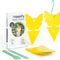 Sticky Gnat Traps for House Indoor - Yellow Fruit Fly Traps for Indoors|Outdoor Plants | Insect Catcher for White Flies, Mosquitos, Fungus Gnats | Disposable Glue Fly Trap Indoor (12 Pack)