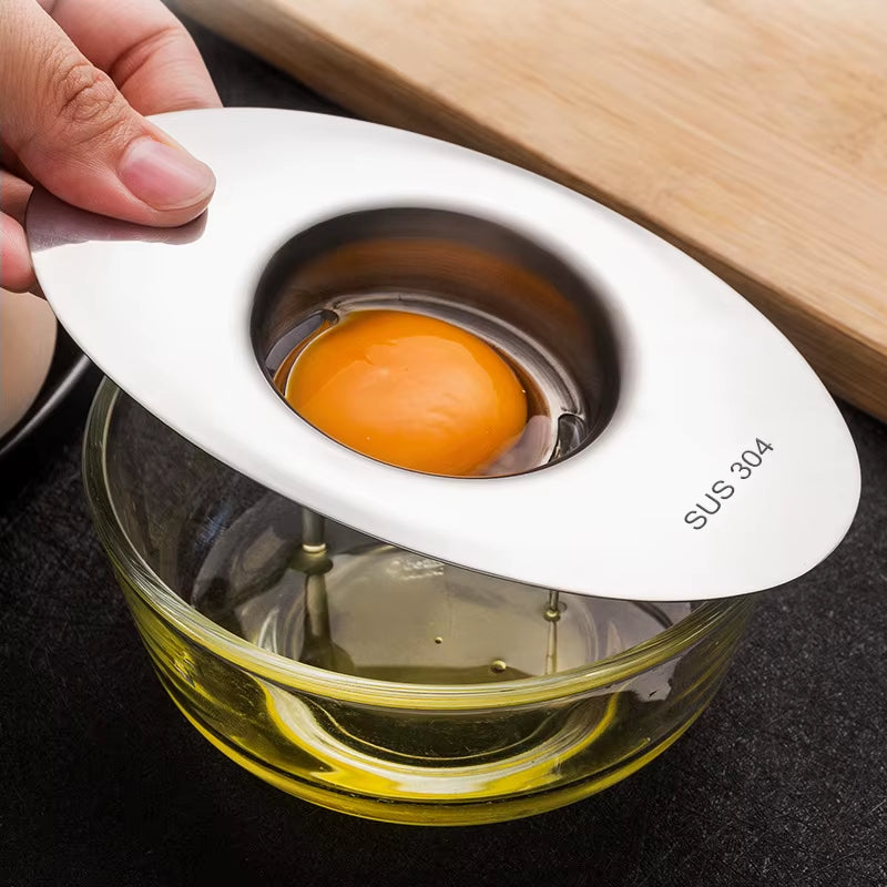 Stainless Steel Egg White Separator Tools Eggs Yolk Filter Gadgets Kitchen Accessories Separating Funnel Spoon Egg Divider Tool