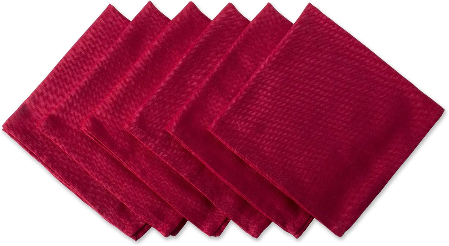 Variegated Tabletop Collection, Napkin Set, 20X20, Tango Red, 6 Piece